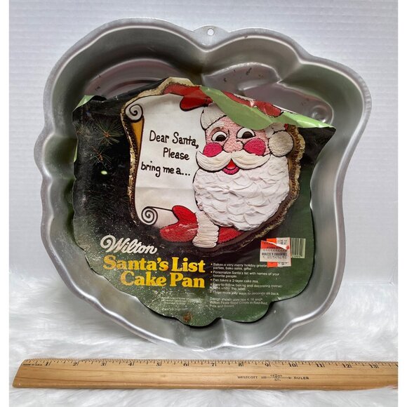 Vintage Wilton 1982 Santa's List Christmas Holiday Cake Pan 502-4203 baking - Picture 5 of 7